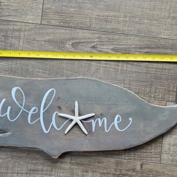Handmade Welcome Whale - Picture 3 of 5